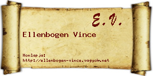 Ellenbogen Vince névjegykártya