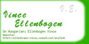 vince ellenbogen business card